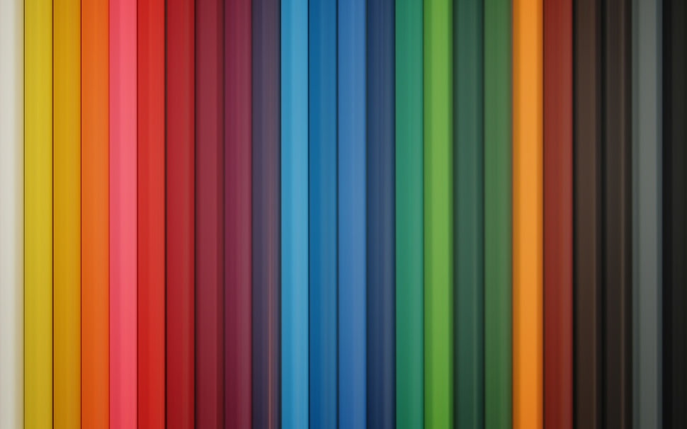 assorted-color coloring pencil lot, abstract HD wallpaper
