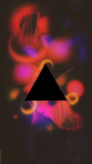triangle digital wallpaper, triangle, geometry, space, abstract HD wallpaper