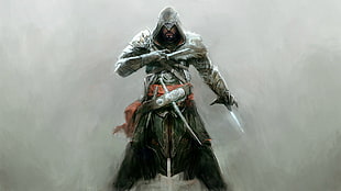 Assassin's Creed digital wallpaper, Assassin's Creed, Ezio Auditore da Firenze HD wallpaper