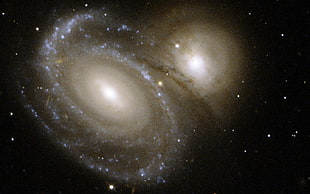 spiral galaxy illustration, space, space art, galaxy HD wallpaper