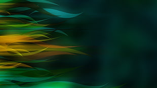 green and yellow digital wallpaper, digital art HD wallpaper