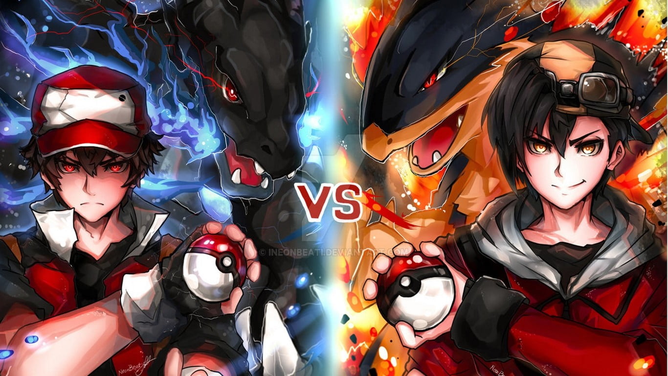 Pokemon Battle illustration, pokemon third generation, Red (Pokemon)