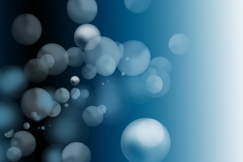 blue and white digital wallpaper HD wallpaper