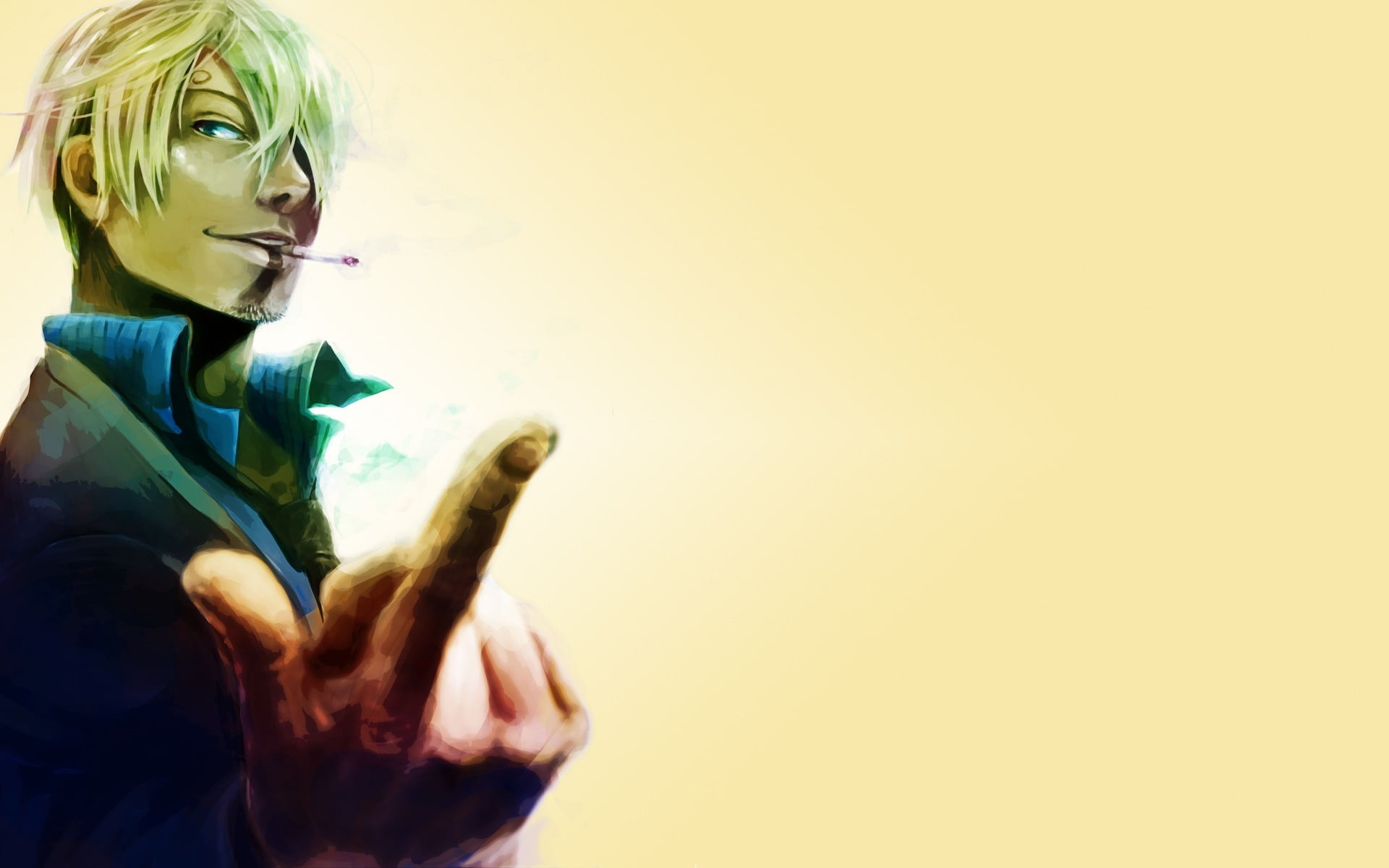 Sanji from One Piece illustration, One Piece, Sanji, anime boys