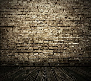 brown brick wall HD wallpaper