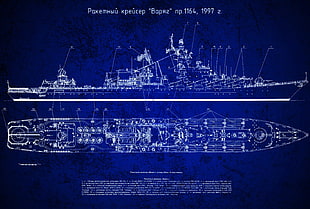 1997 vessel ship figure, Russian Navy, ship, Slava class HD wallpaper