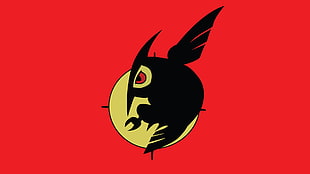 black and yellow animal logo, Akame ga Kill!, anime, simple background HD wallpaper