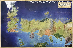 world map illustration, Westeros, backgound, A Song of Ice and Fire, Game of Thrones