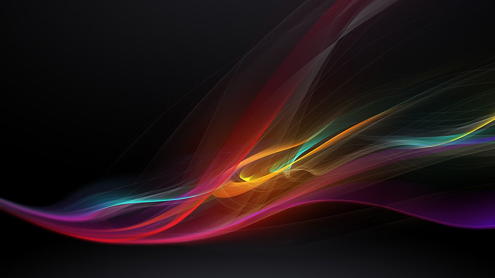 black, red, and purple digital wallpaper HD wallpaper