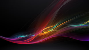 black, red, and purple digital wallpaper