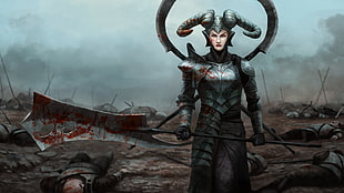 game screenshot, fantasy art, warrior