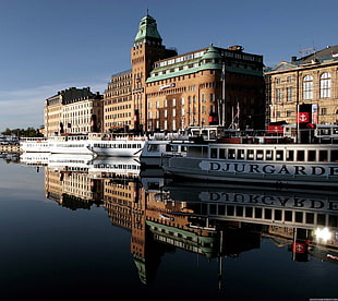 brown concrete building, Stockholm, Sweden, cityscape