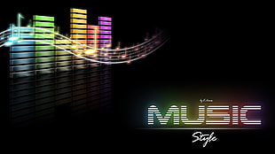 music style illustration, music, DJ, audio spectrum, Music is Life HD wallpaper