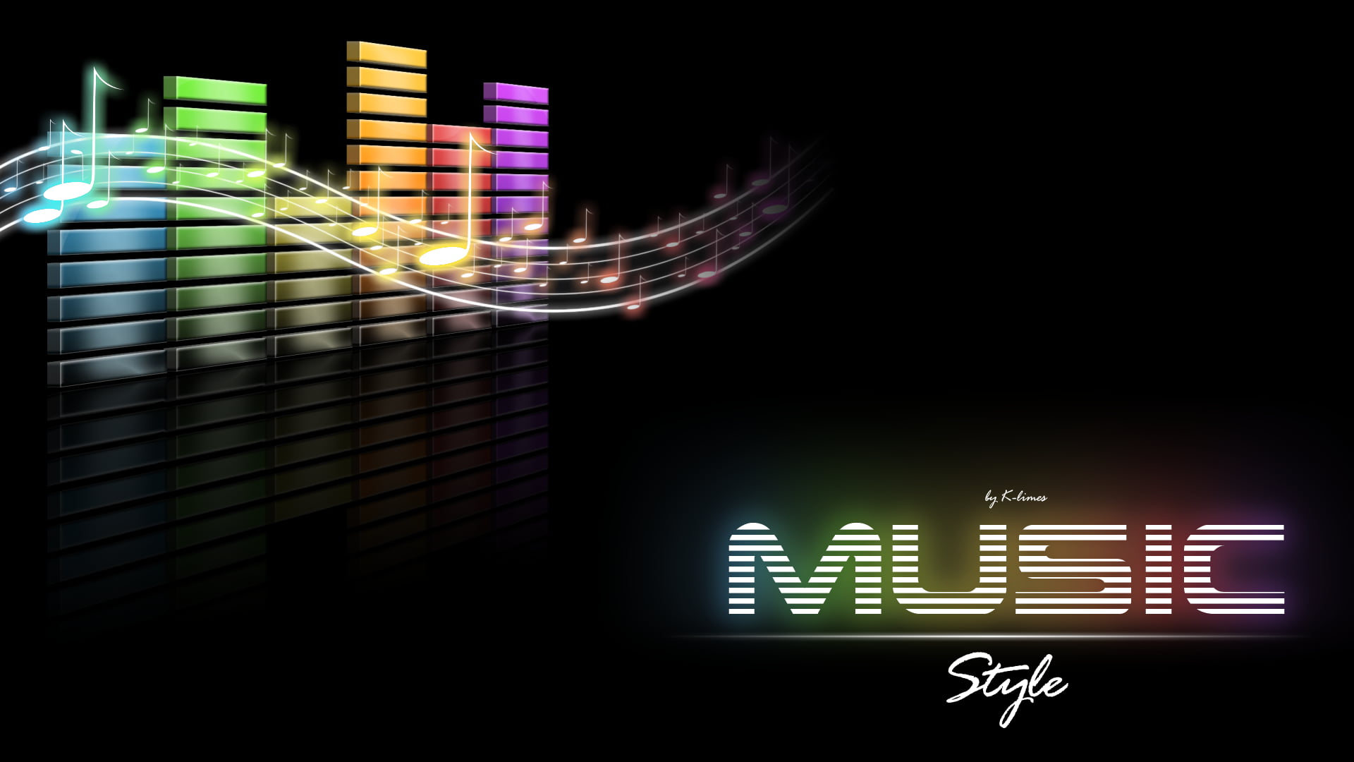 music style illustration, music, DJ, audio spectrum, Music is Life