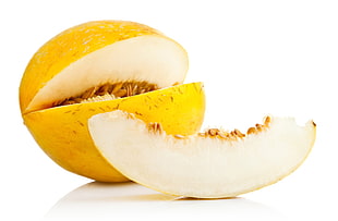 sliced small round yellow fruit