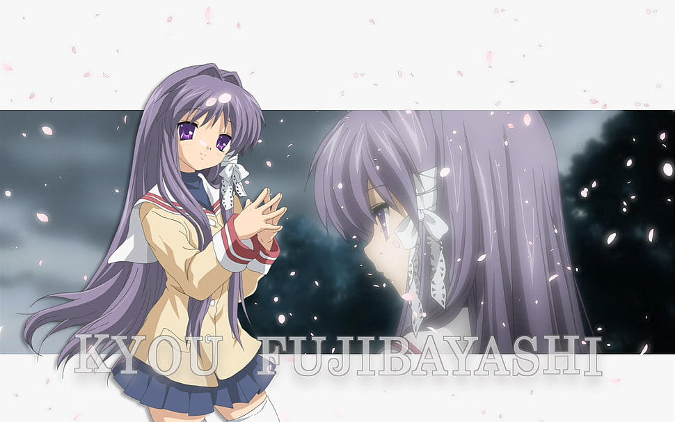 Kyou Fujibayashi wallpaper, test kyou, please ignore, anime, Fujibayashi Kyou, Clannad HD wallpaper