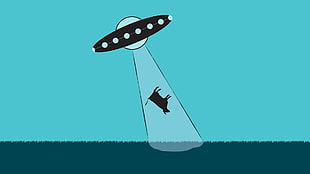 UFO illustration HD wallpaper