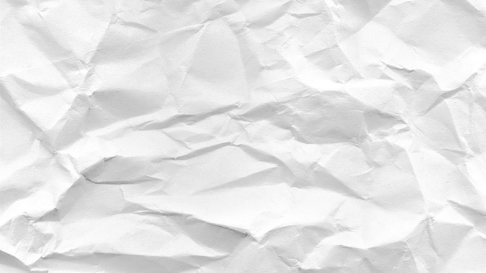 white crumpled paper HD wallpaper
