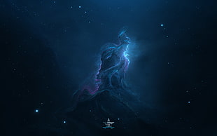 blue galaxy HD wallpaper