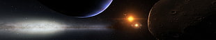 panoramic photography of planets HD wallpaper