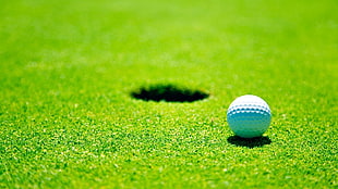 white golf ball, golf HD wallpaper