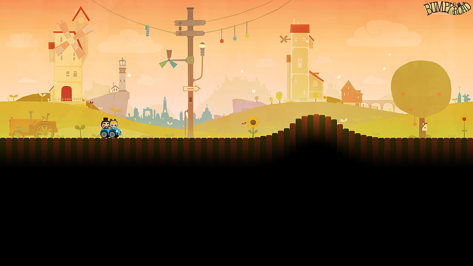 Bumpy Hill wallpaper, digital art HD wallpaper