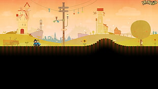 Bumpy Hill wallpaper, digital art HD wallpaper