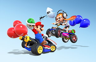 Mario Kart 3D artwork HD wallpaper