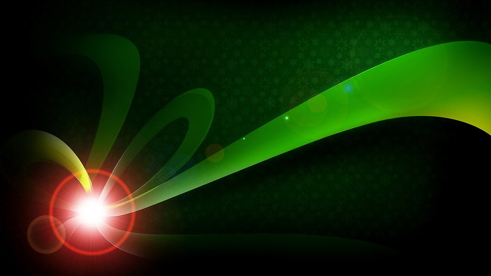 red and green rays digital wallpaper HD wallpaper