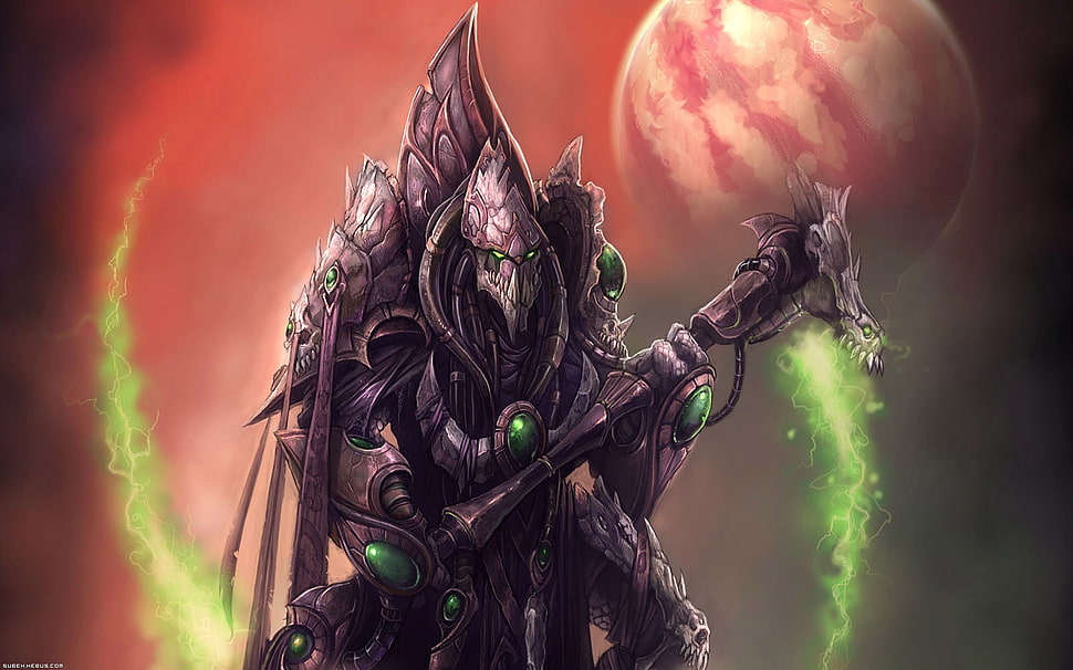 Dazzle Dota 2 character, StarCraft, dark templar, Protoss HD wallpaper