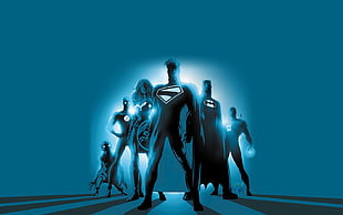 Justice League characters illustration