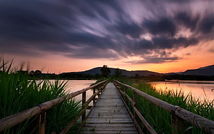 dawn, nature, sky, clouds