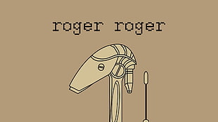 Roger Roger illustration, robot, Star Wars