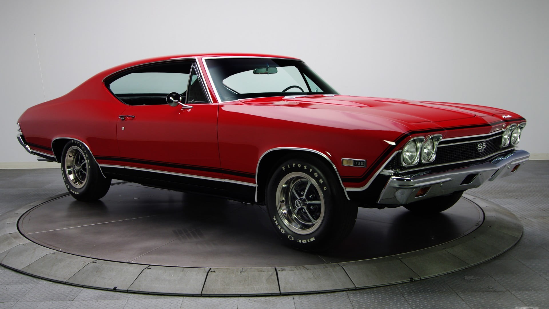 red coupe, Chevrolet Chevelle HD wallpaper.
