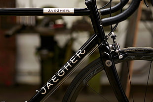 black Jaegher road bike, bicycle, carbon fiber , road, wheels