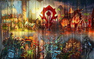 Warcraft digital wallpaper