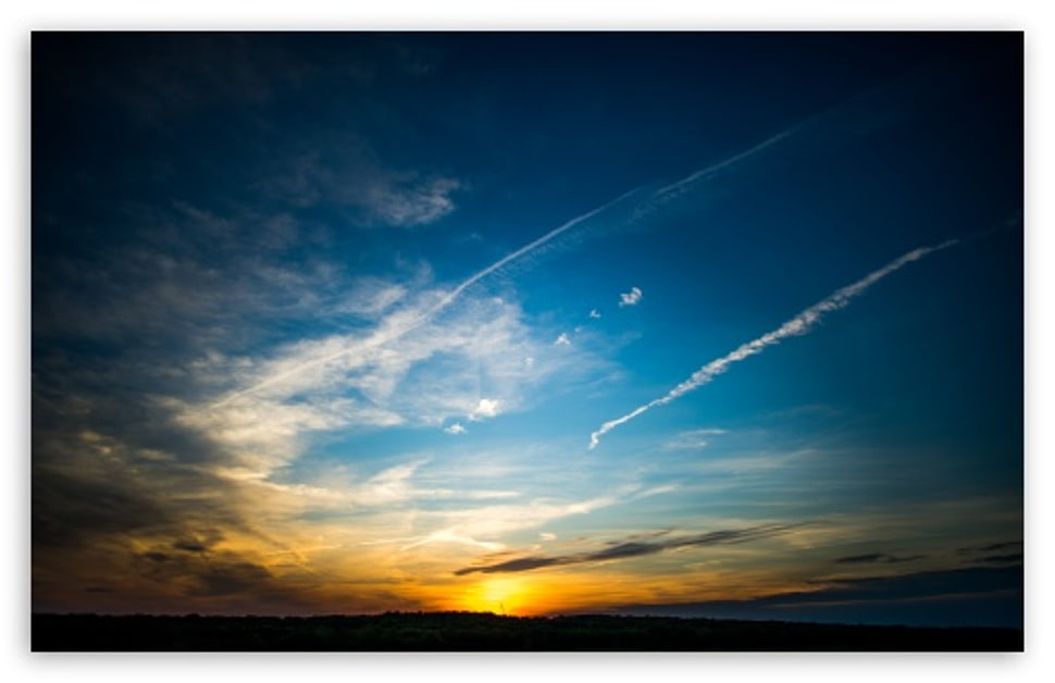 view of clouds on sky HD wallpaper