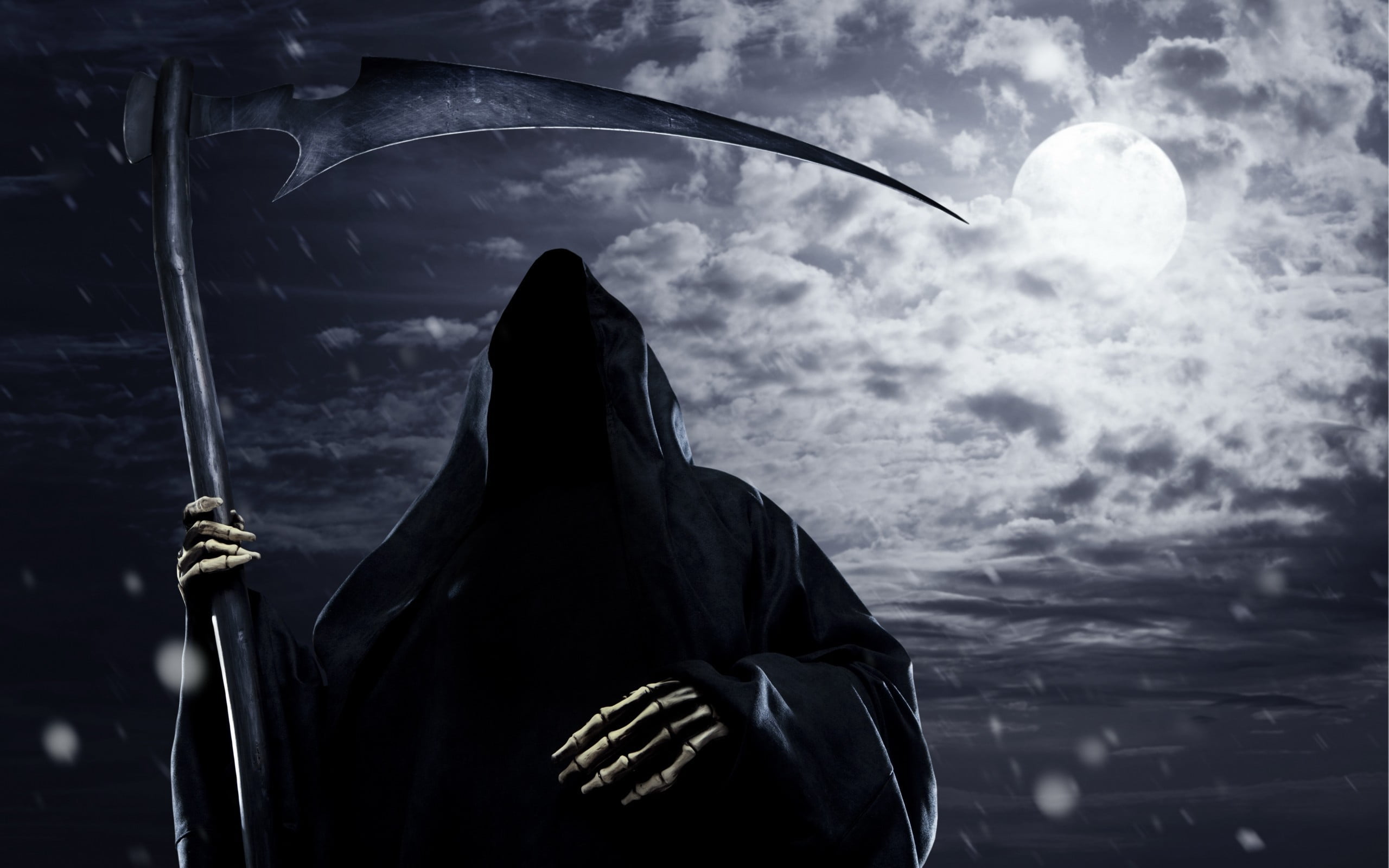 Grim reaper illustration, death, Grim Reaper, scythe, fantasy art HD ...