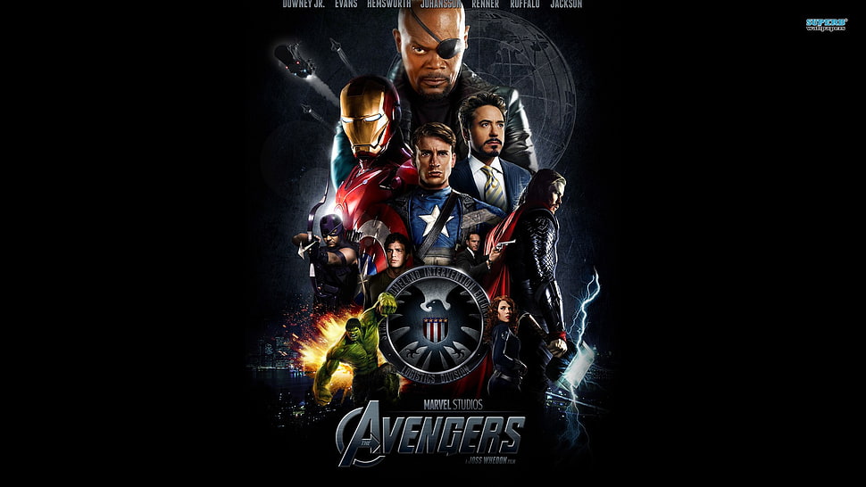 Marvel Avengers poster, The Avengers, Tony Stark, Captain America, Black Widow HD wallpaper