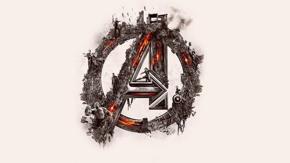 Marvel Avengers logo, Avengers: Age of Ultron, The Avengers, Marvel Cinematic Universe, Marvel Comics HD wallpaper