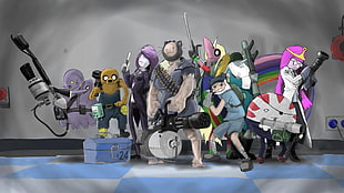 Adventure Time character figurine lot, Adventure Time HD wallpaper