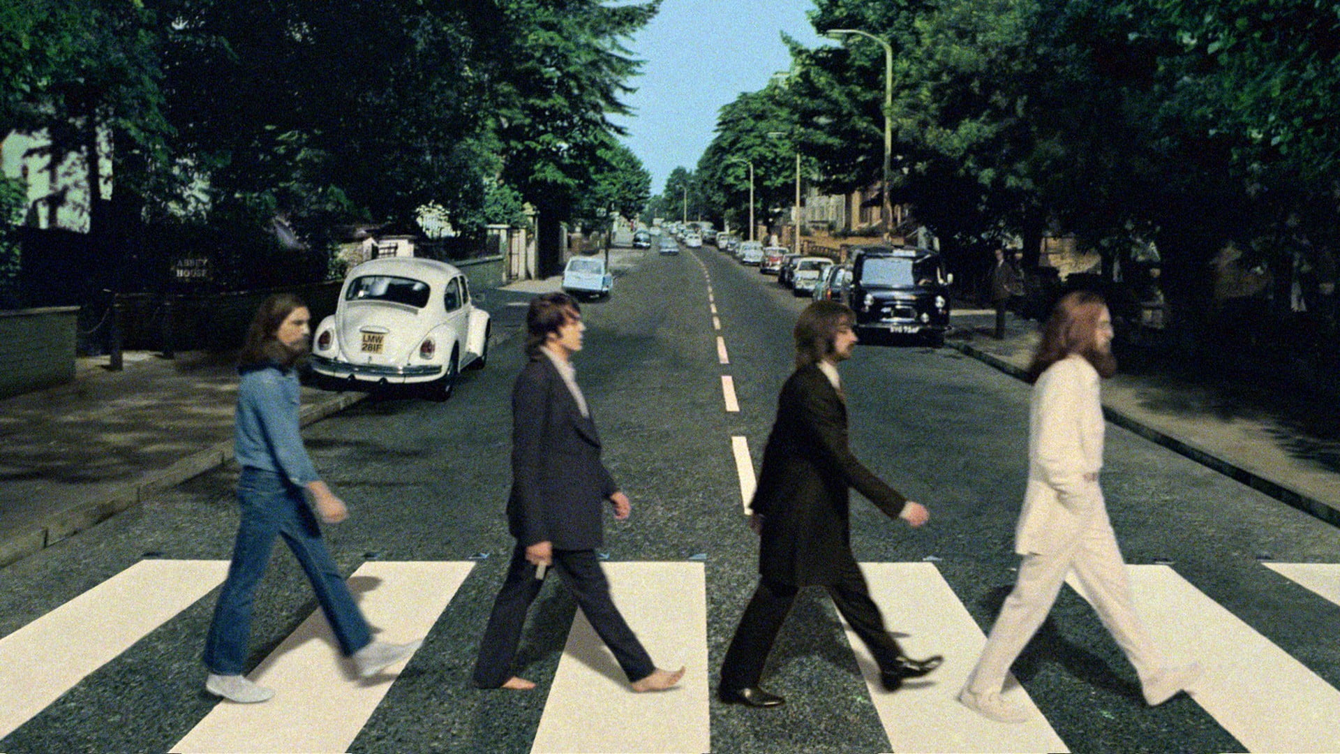 The Beatles Band in Abby Road, music, album covers, The Beatles, Abbey Road