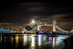landscape photo of London bridge, tower bridge HD wallpaper