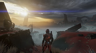 robot movie character wallpaper, Mass Effect: Andromeda, video games