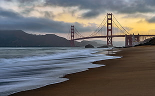 Golden Bridge, San Francisco California, San Francisco, USA, Golden Gate Bridge, bridge HD wallpaper