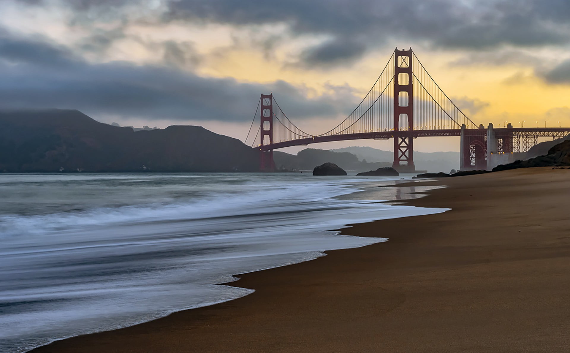 Golden Bridge, San Francisco California, San Francisco, USA, Golden Gate Bridge, bridge