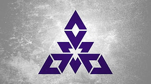 white and purple star print textile, flag, Japan, Fukuoka