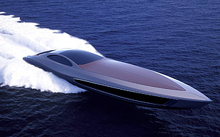 black power boat, boat, vehicle, speedboat