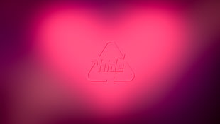 Hide logo, hide (musician), logo, edit, pink