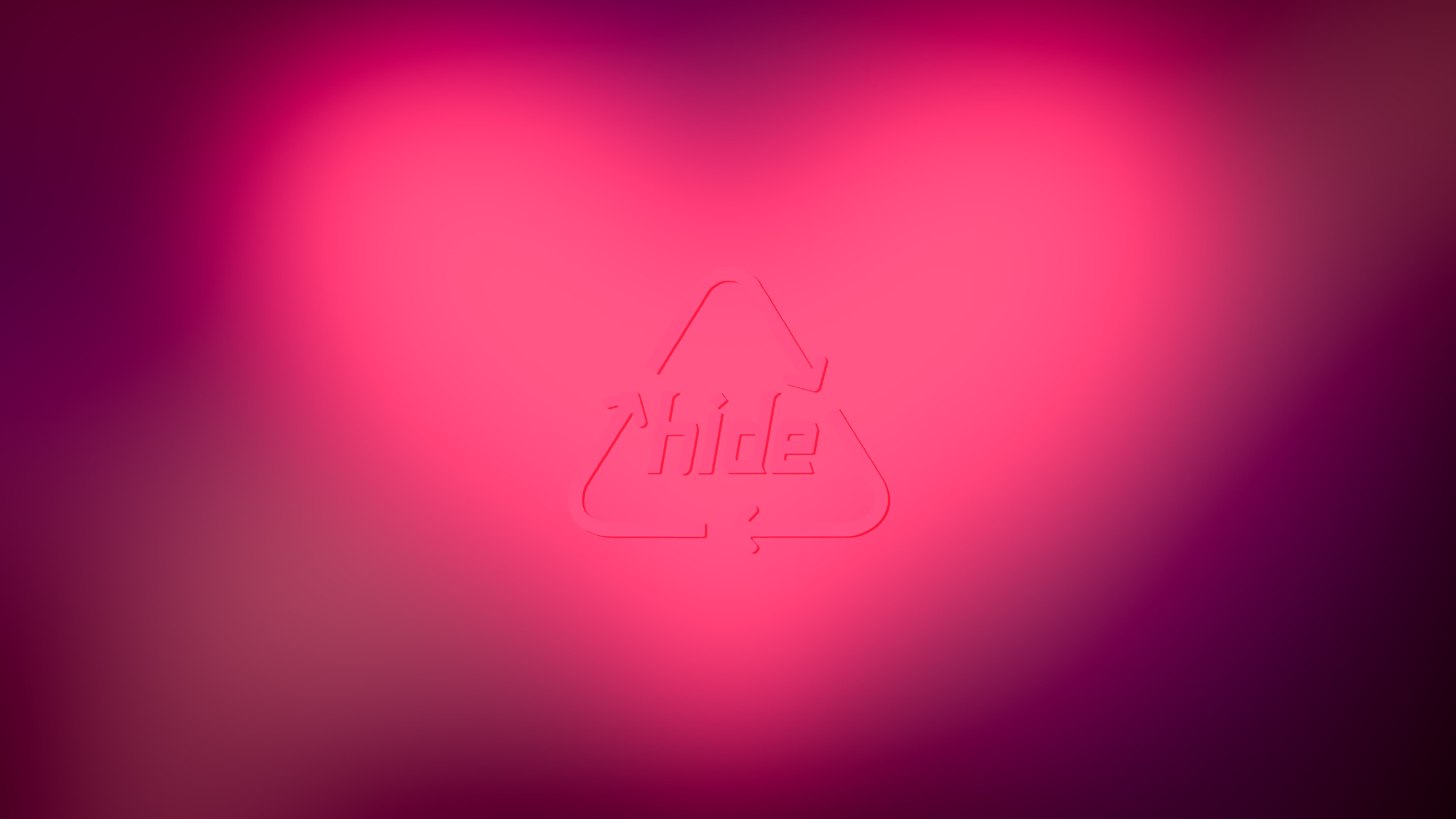 Hide logo, hide (musician), logo, edit, pink